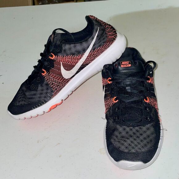 Nike Flex Fury Women’s 8.5 Black Hot Lava Athletic Running Shoes 705299-001 - Picture 12 of 12